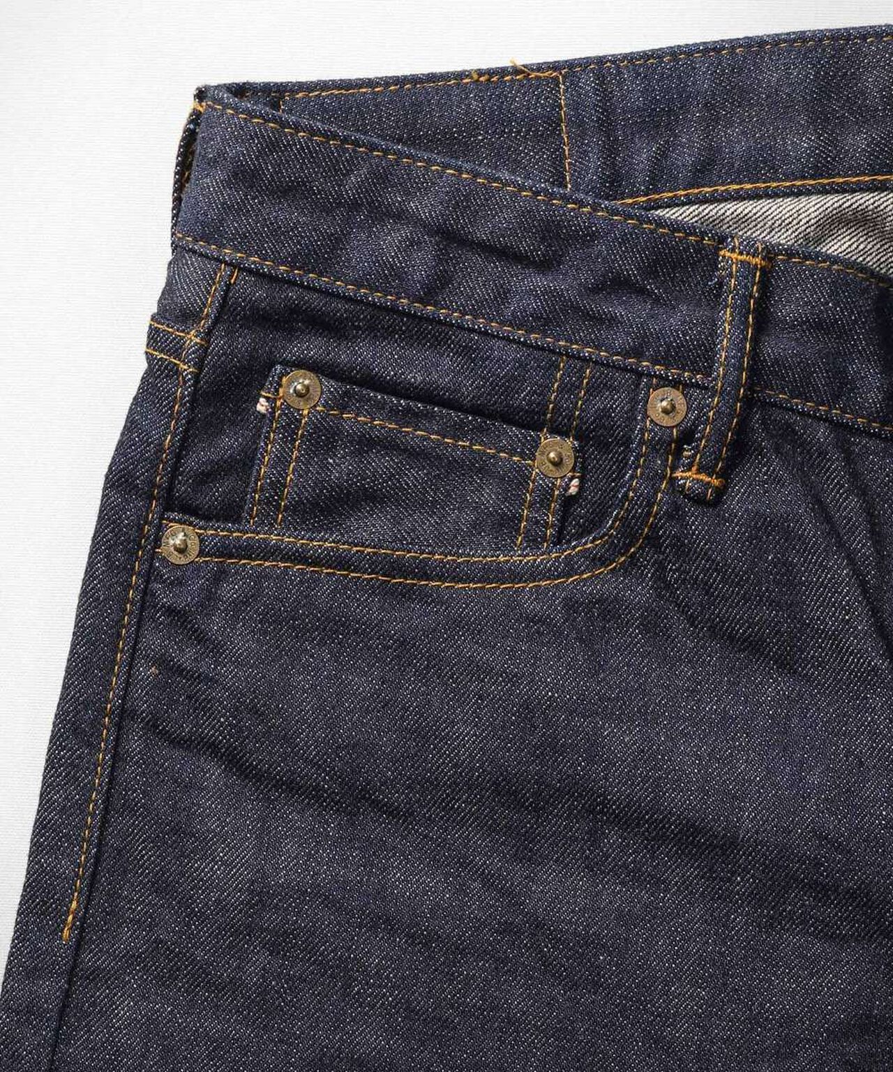 J204 CIRCLE Tapered 12.5oz African Cotton Vintage Selvedge Jeans,INDIGO, large image number 3