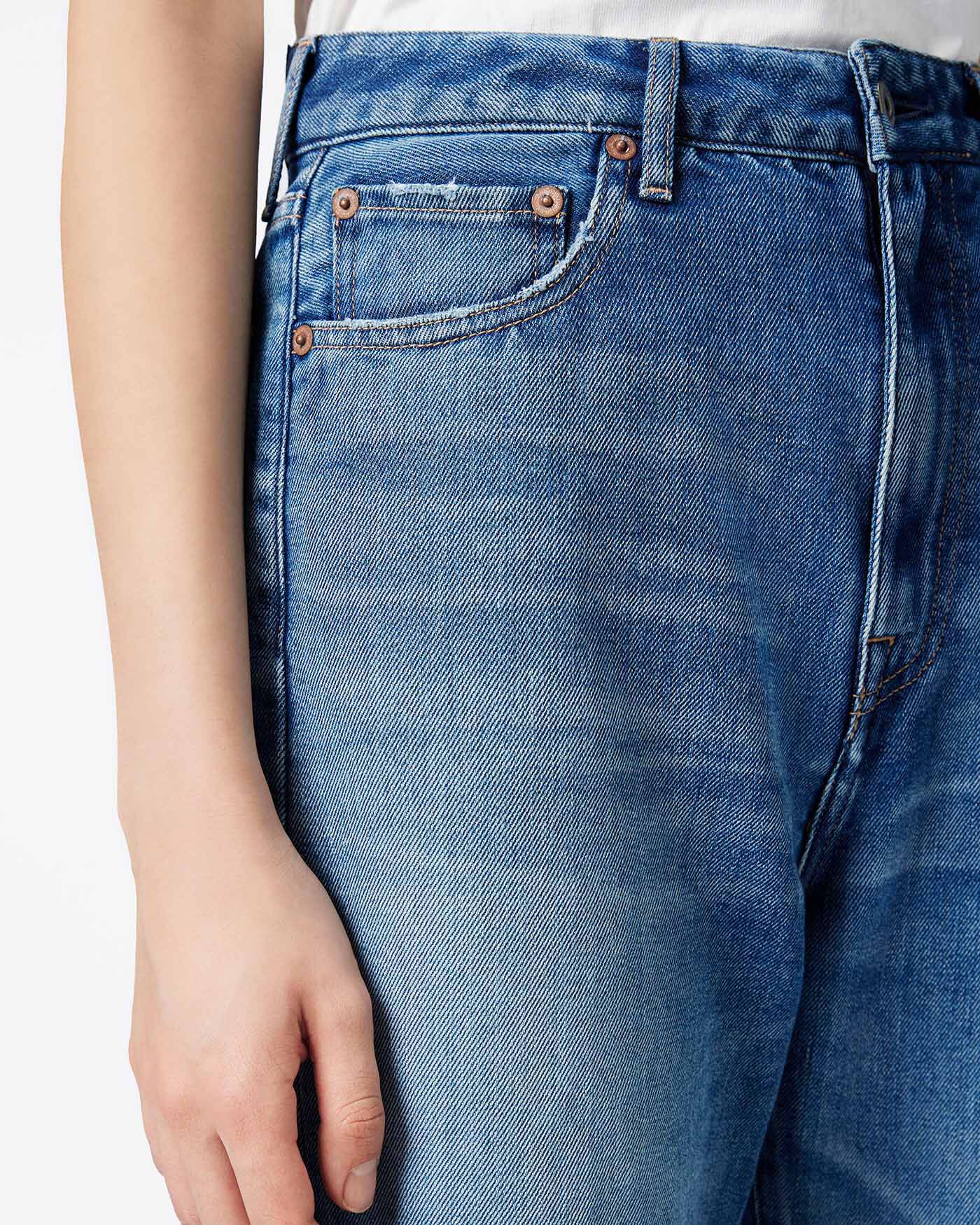 WOMEN | Light Straight Jeans 9oz Medium Indigo