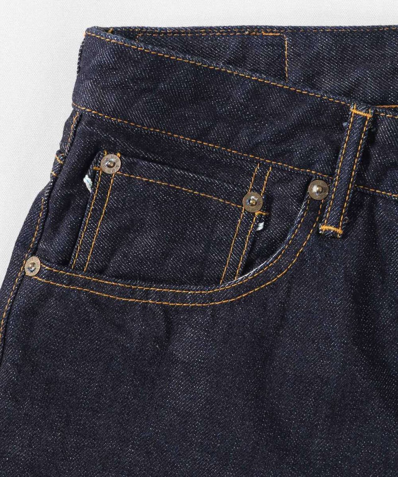 [ EXCLUSIVE ] J555 13.5oz Suvin Gold Cotton Loose Selvedge Jeans,, large image number 6