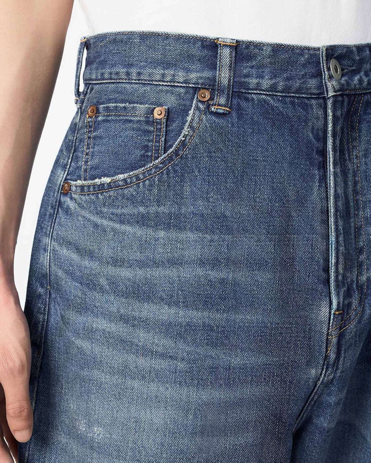 MEN | ReDESIGN Skew Straight Jeans 12oz Dark Indigo,DARK INDIGO, large image number 3