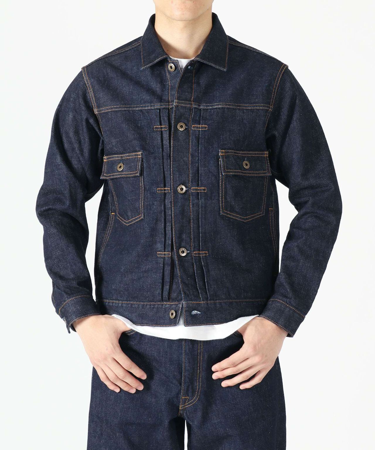 14.8oz Type 2 Denim Jacket,INDIGO, large image number 0
