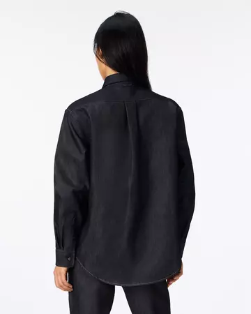 WOMEN | Light Denim Relax Shirt 7oz Rigid,RIGID, large image number 2