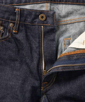 J201 14.8oz US Cotton Tapered Selvedge Jeans,INDIGO, large image number 3