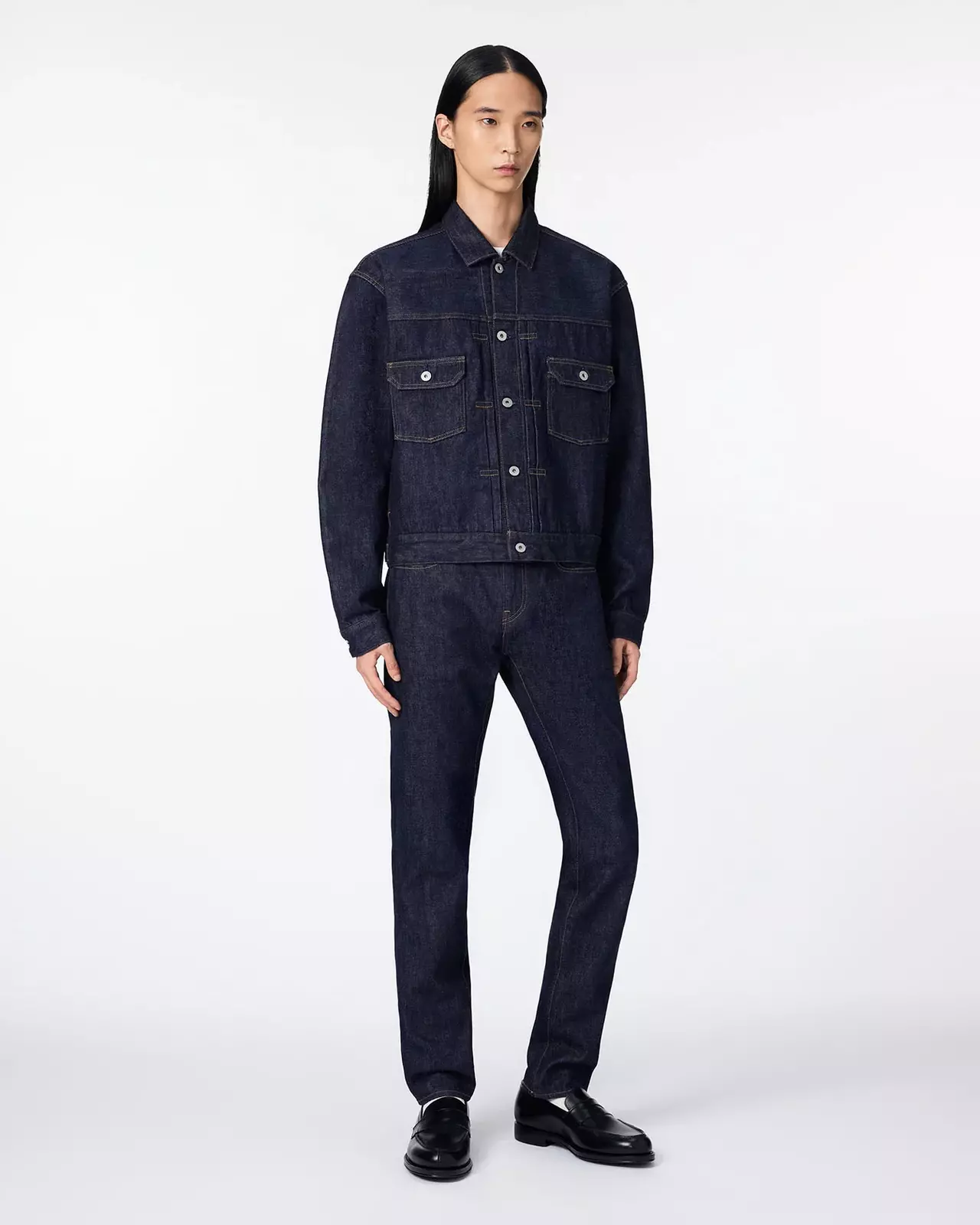 MEN | Selvedge Type 2 Denim Jacket 14oz,INDIGO, large image number 3
