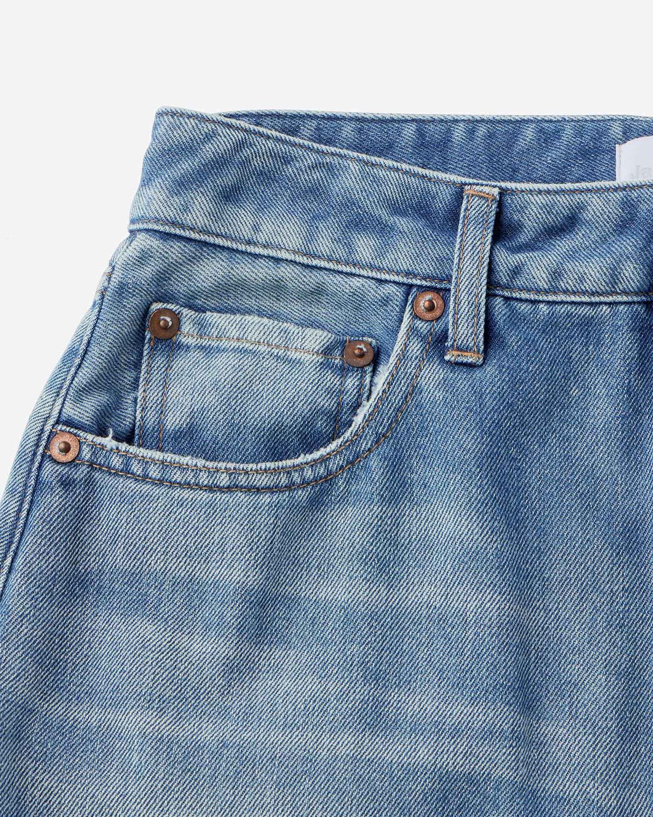 WOMEN | Light Denim Skirt 9oz Medium Indigo,MEDIUM INDIGO, large image number 9