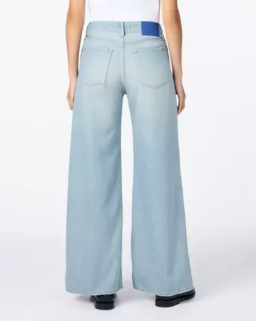 WOMEN | Light Baggy Jeans 9oz Light Indigo,LIGHT INDIGO, large image number 2