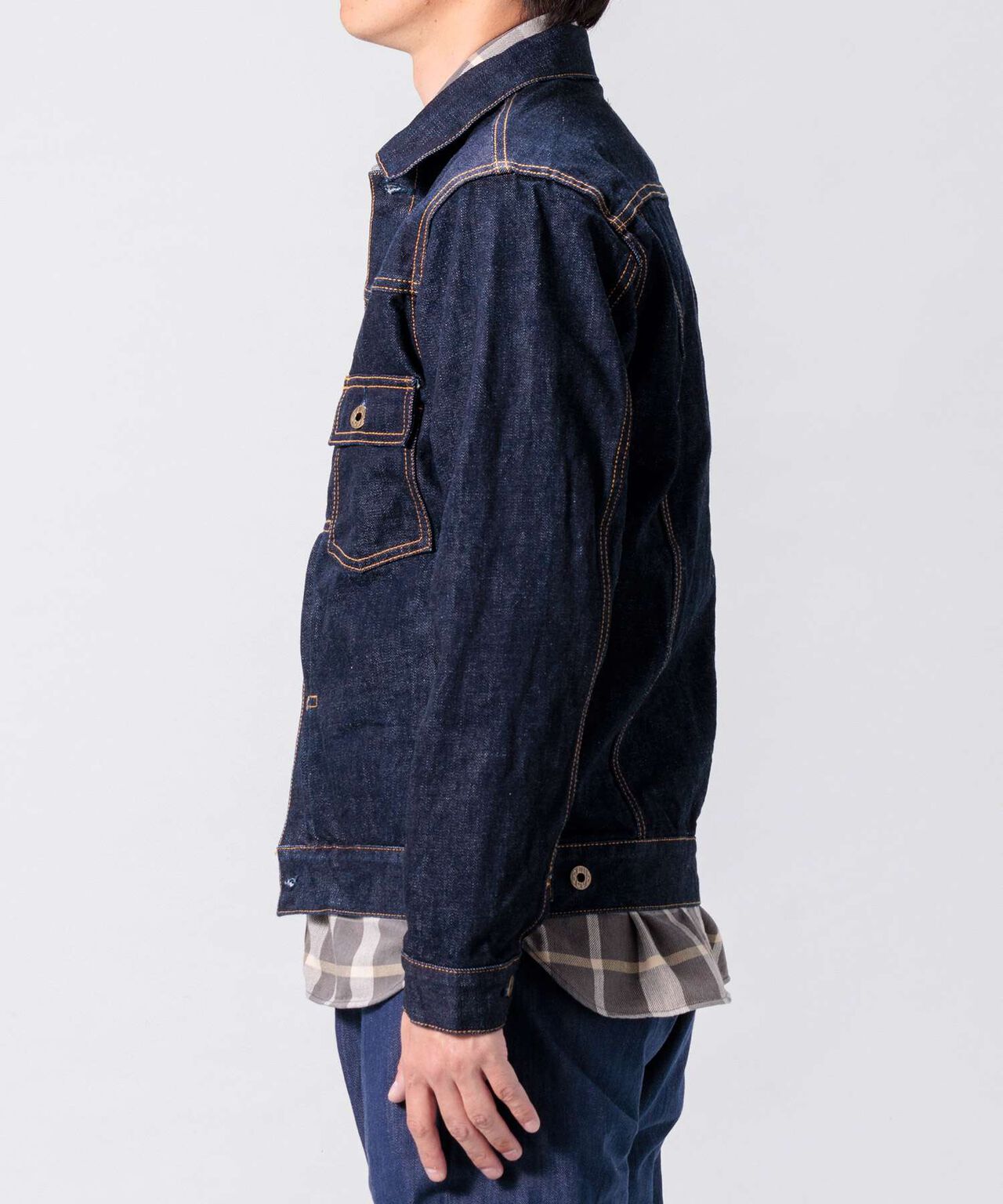 14.8oz Type 2 Denim Jacket,INDIGO, large image number 12