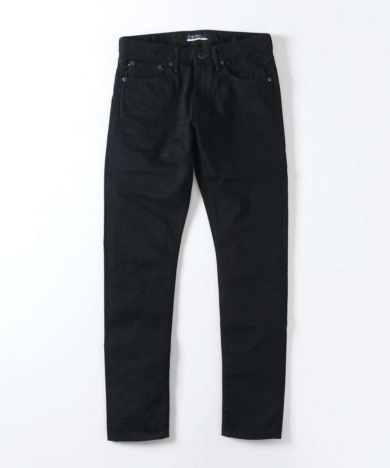 J214 14oz Black Tapered Selvedge Jeans,BLACK, large image number 5