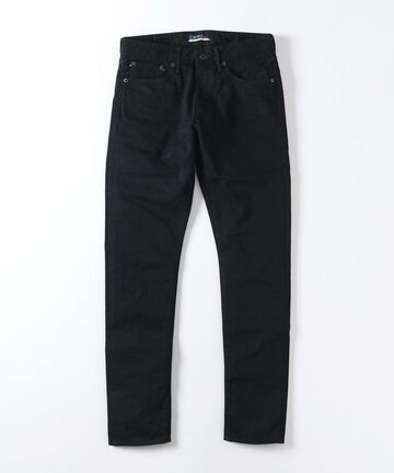 J214 14oz Black Tapered Selvedge Jeans,BLACK, small image number 5