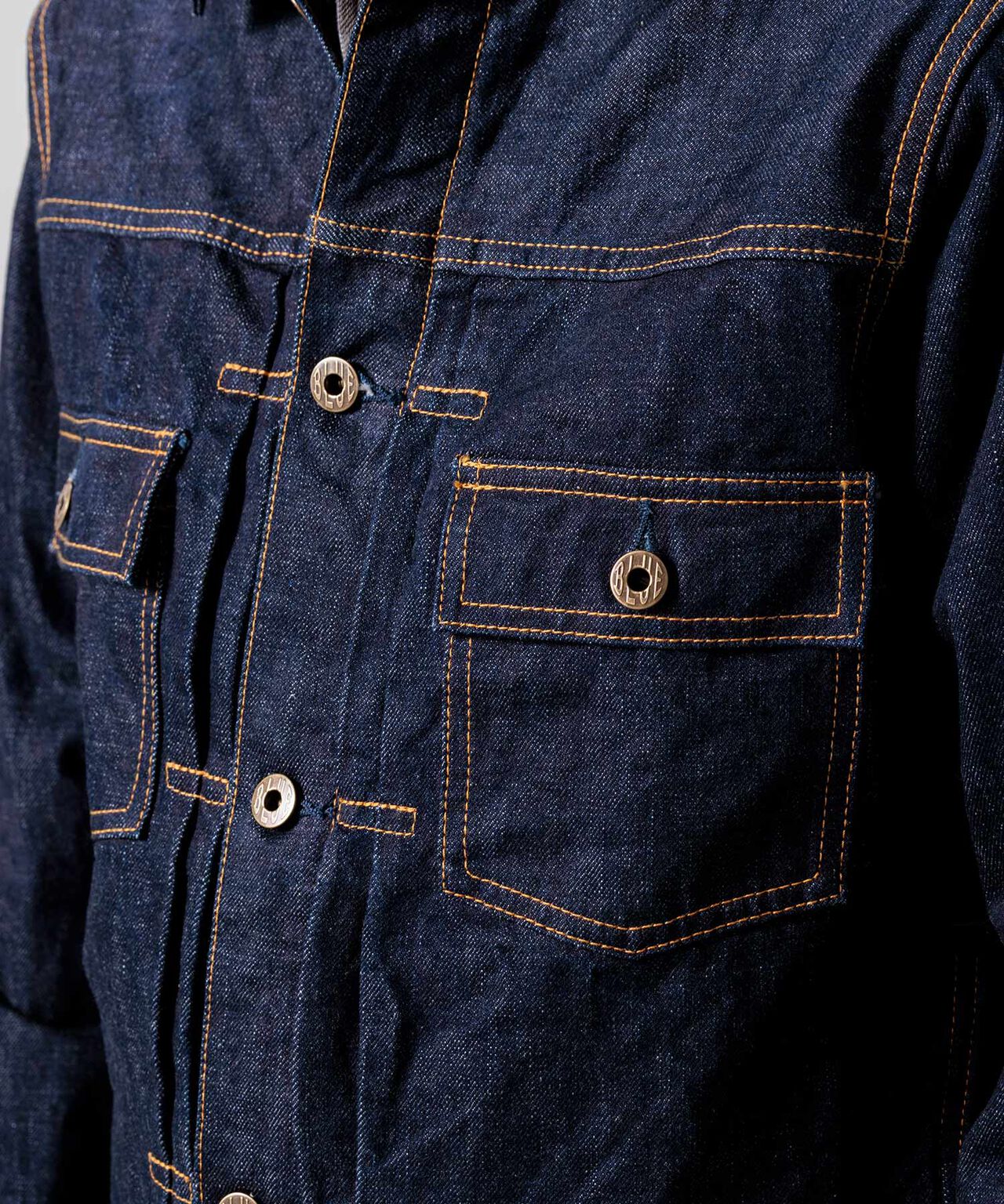 14.8oz Type 2 Denim Jacket,INDIGO, large image number 7
