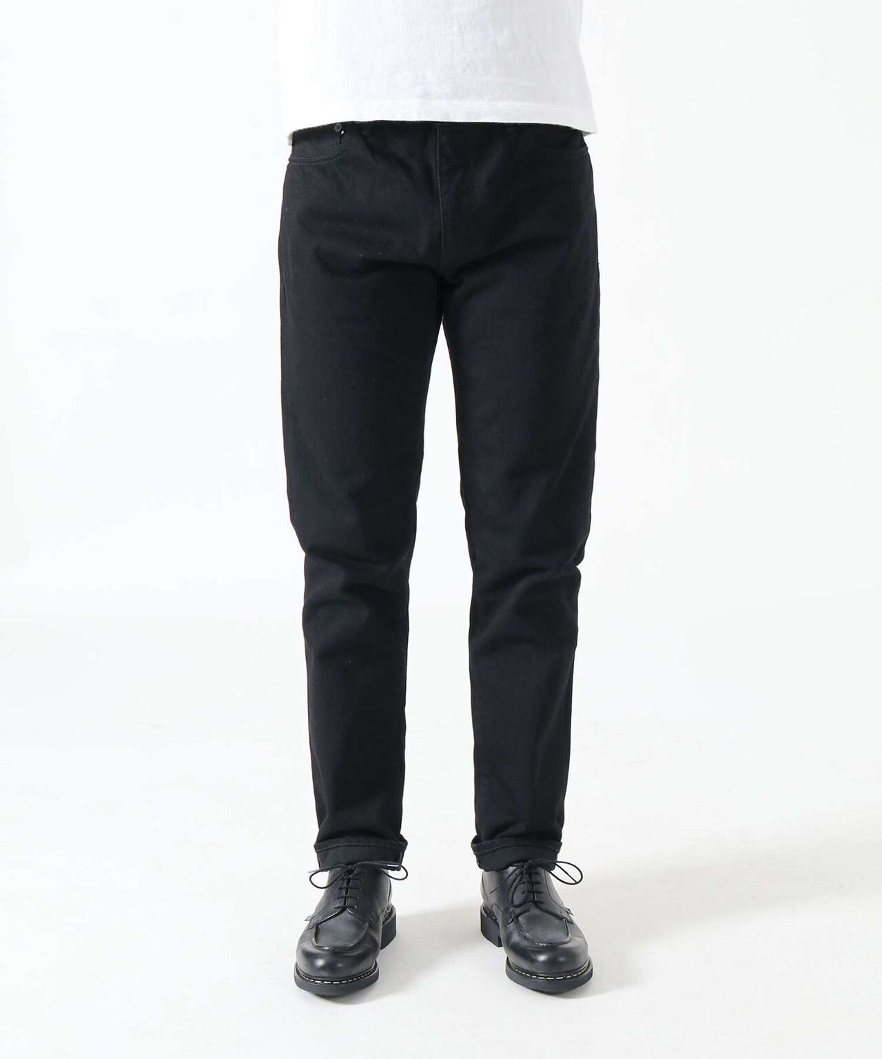 J314 14oz Black Straight Selvedge Jeans,BLACK, large image number 0