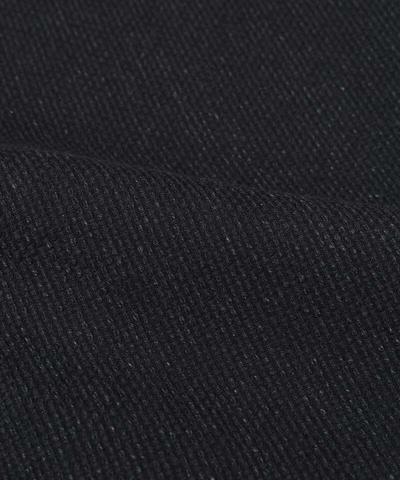Sashiko Black Wide Tapered 5P Pants