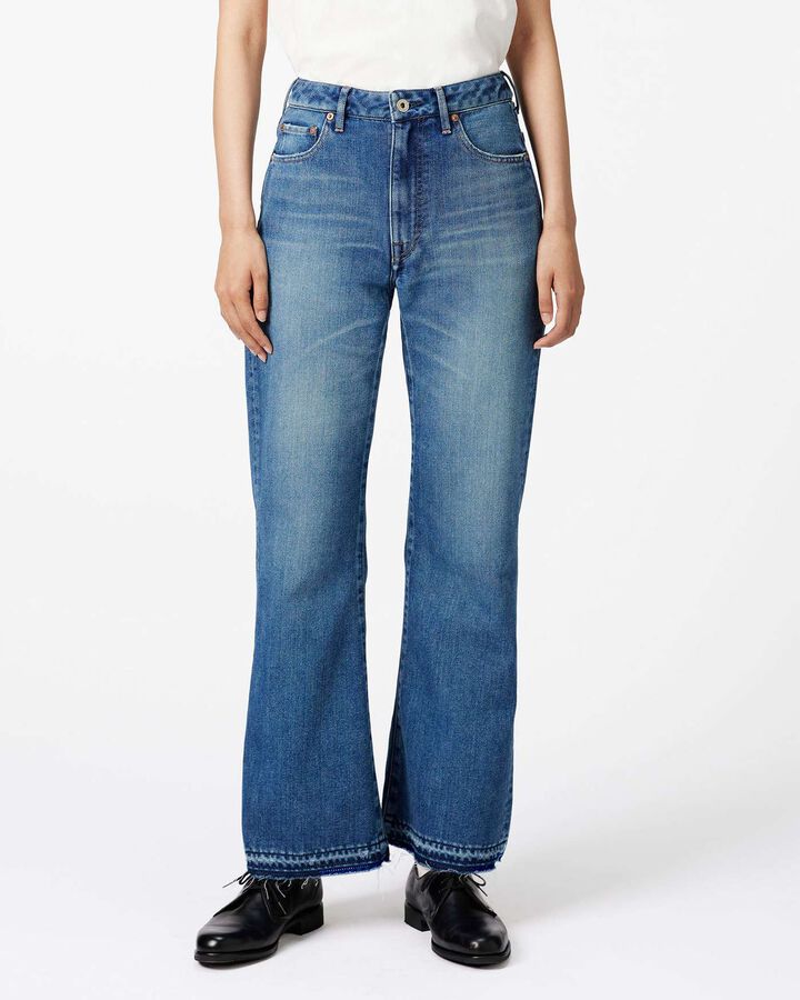 Light Flare Jeans 9oz Medium Indigo,, medium