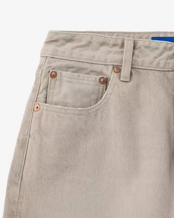 WOMEN | Straight Jeans 13.5oz Beige,BEIGE, large image number 8