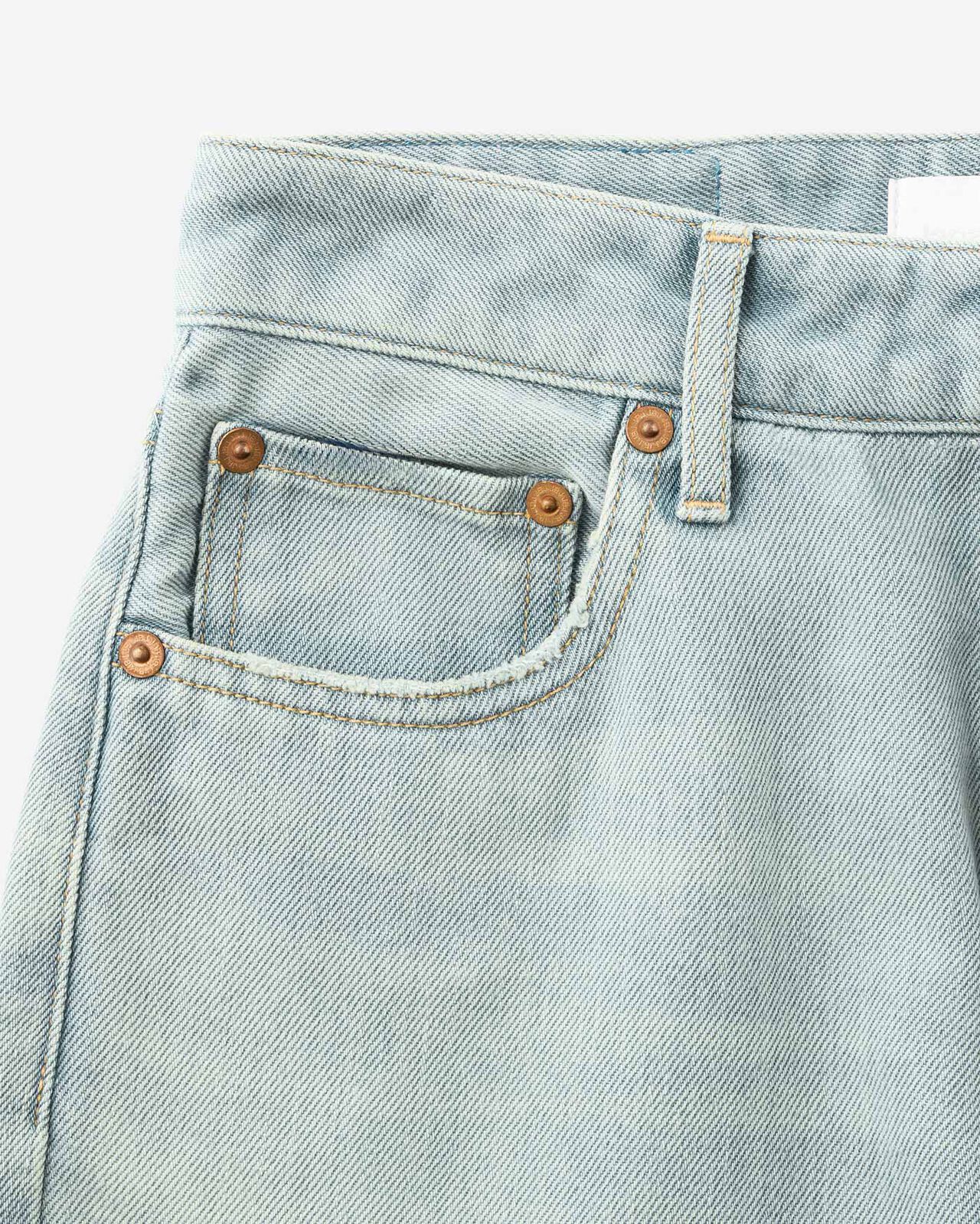 Light Straight Jeans 9oz Light Indigo,LIGHT INDIGO, large image number 7