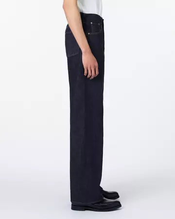 MEN | Selvedge Wide Jeans 12oz,INDIGO, large image number 1