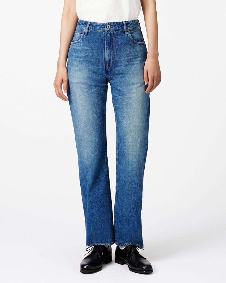 Selvedge Slim Straight Jeans 12oz Medium Indigo,, medium