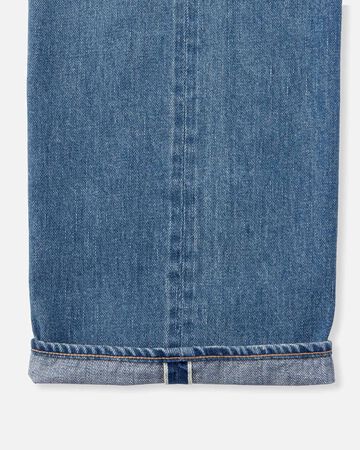 WOMEN | Selvedge Straight Jeans 12oz Medium Indigo,MEDIUM INDIGO, large image number 8