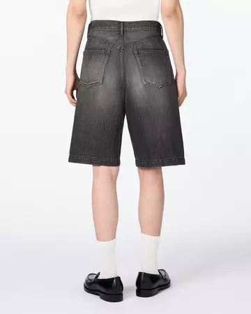 MEN | Light Tuck Shorts 9oz Washed Black,WASHED BLACK, large image number 2