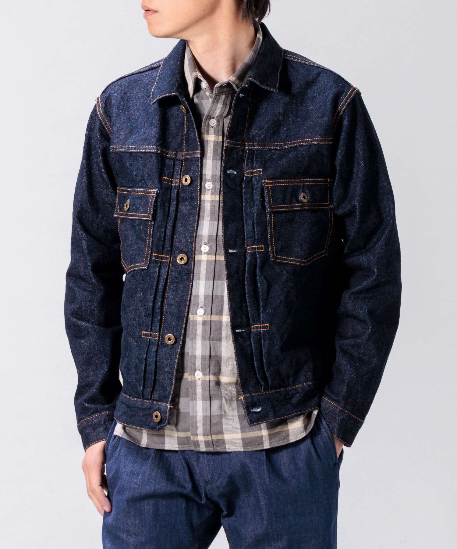 ジャケット・アウター 00s japanese label coated denim jacket 00s coated denim jacket japanese label