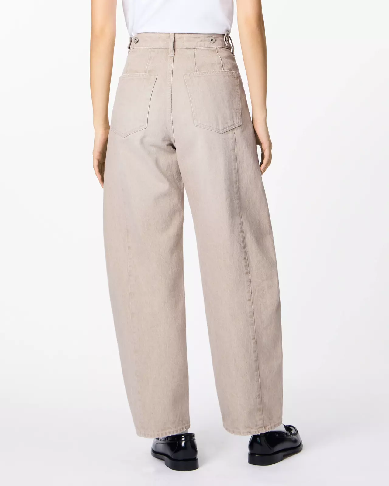WOMEN | Panel Curve Jeans 13.5oz Beige,BEIGE, large image number 2
