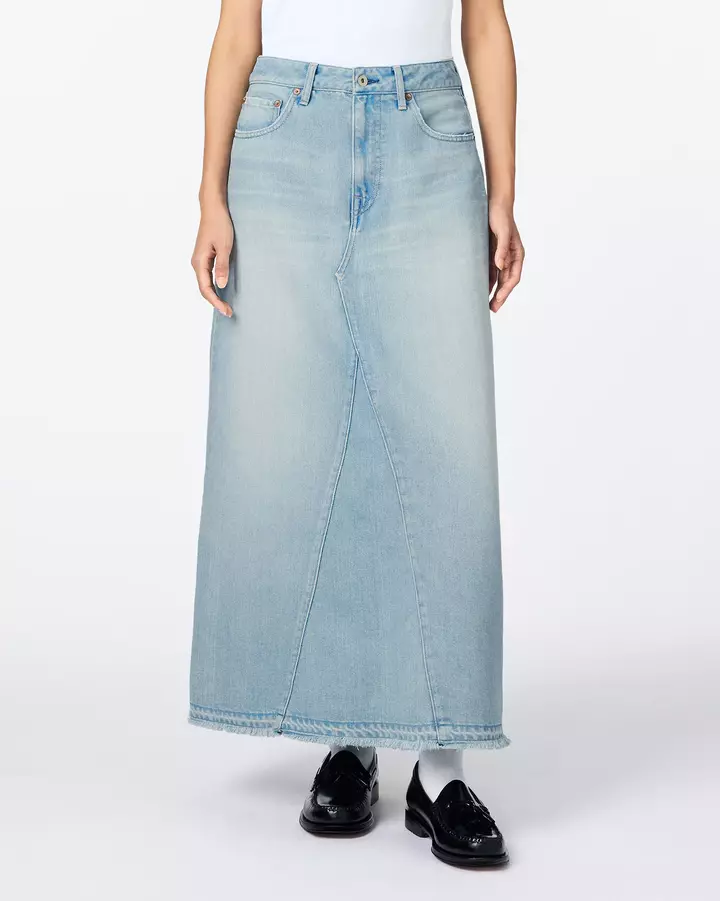 WOMEN | Light Denim Skirt 9oz Light Indigo,, medium