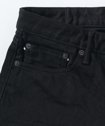 J514 14oz Black Loose Selvedge Jeans,BLACK, small image number 8