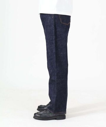 J501 14.8oz US Cotton Loose Selvedge Jeans,INDIGO, large image number 2