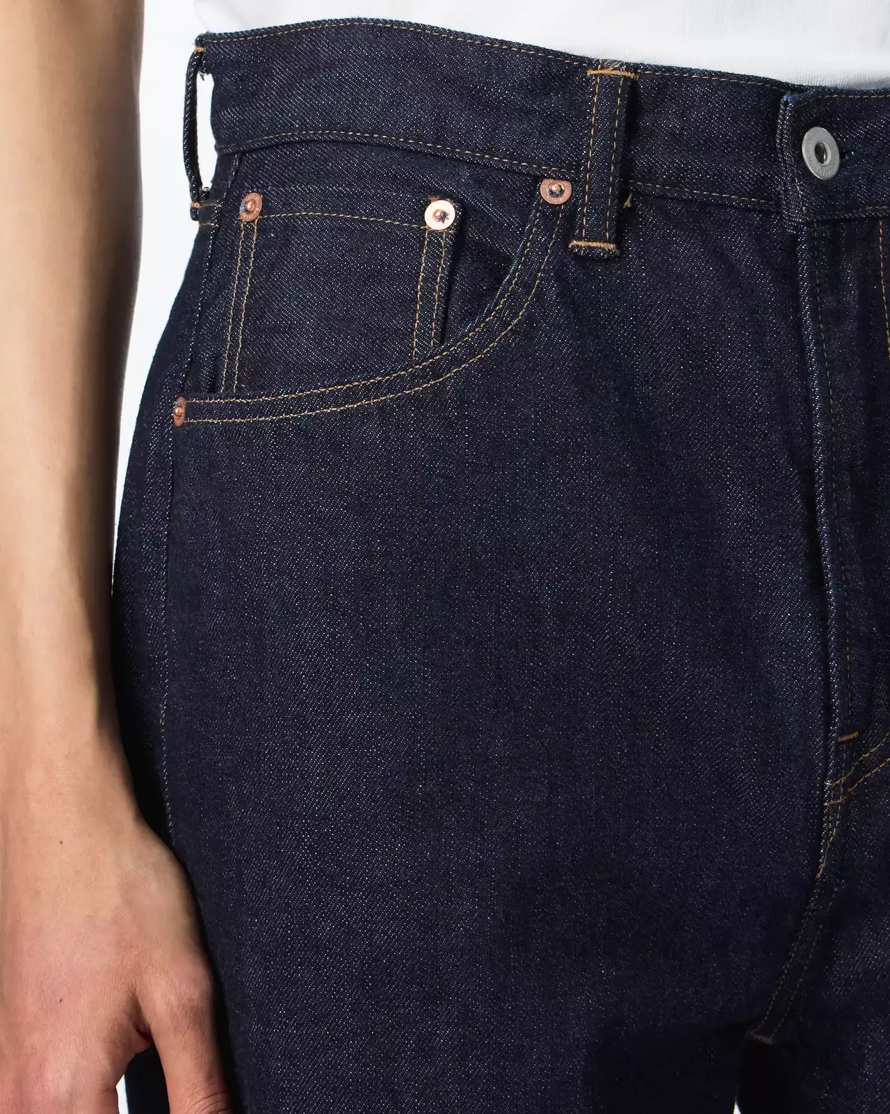 MEN | Selvedge Wide Jeans 12oz,INDIGO, large image number 3