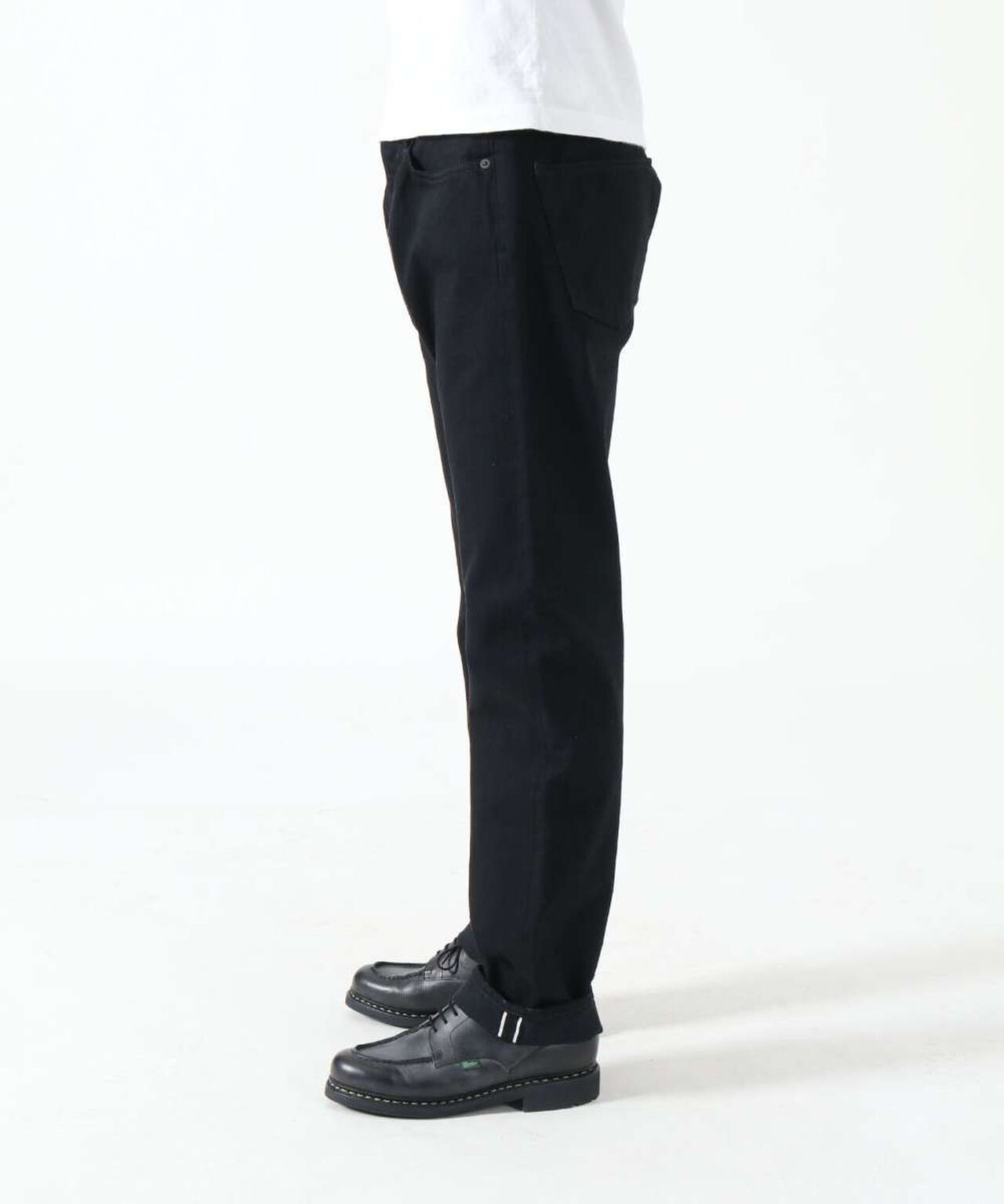 J414 14oz Black Classic Straight Selvedge Jeans,BLACK, large image number 3