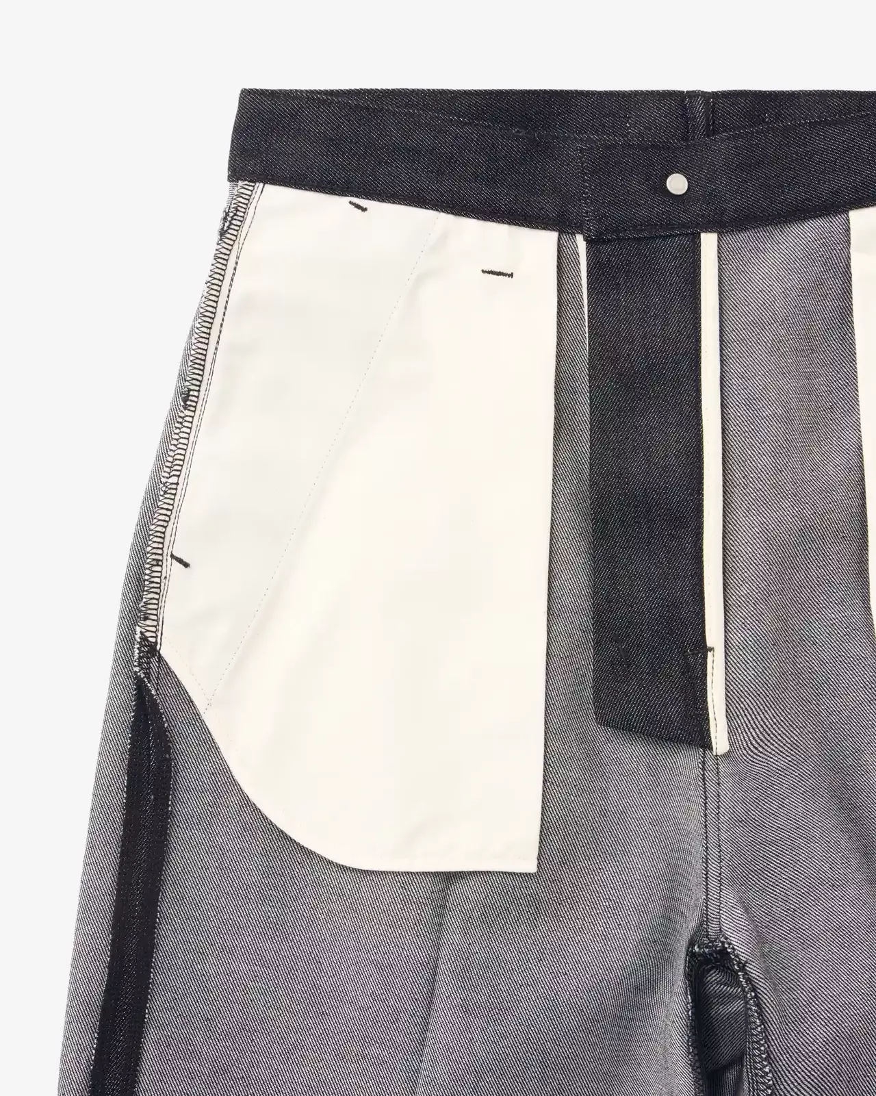 MEN | Light Wide Press Trousers 9oz Black,BLACK, large image number 7