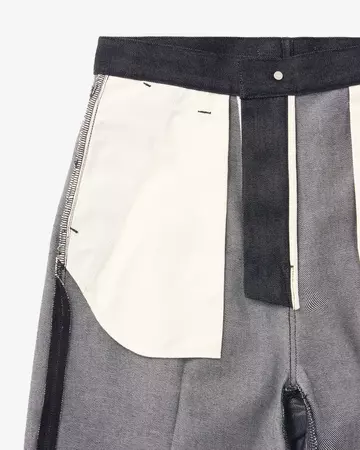MEN | Light Wide Press Trousers 9oz Black,BLACK, large image number 7