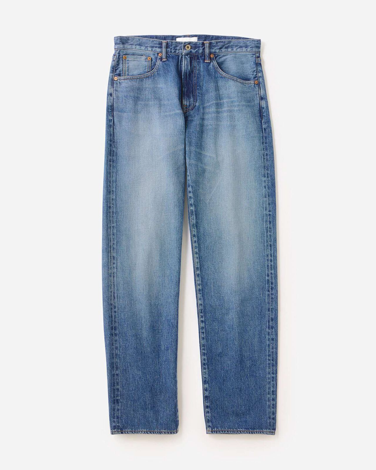 Selvedge Straight Jeans 12oz Medium Indigo,MEDIUM INDIGO, large image number 3