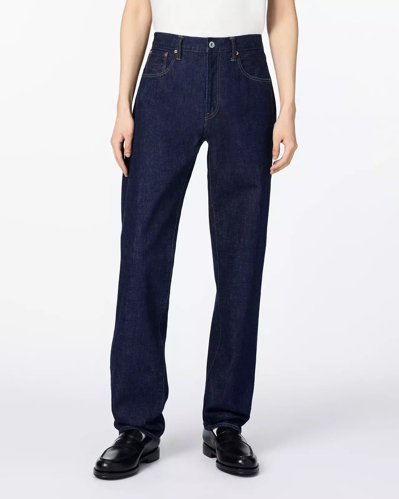 MEN | Selvedge Straight Jeans 14oz,INDIGO, large image number 0
