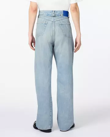 MEN | ReDESIGN Skew Straight Jeans 12oz Light Indigo,LIGHT INDIGO, large image number 2