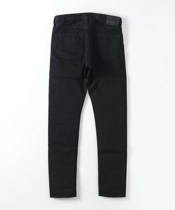 J214 14oz Black Tapered Selvedge Jeans,BLACK, small image number 6
