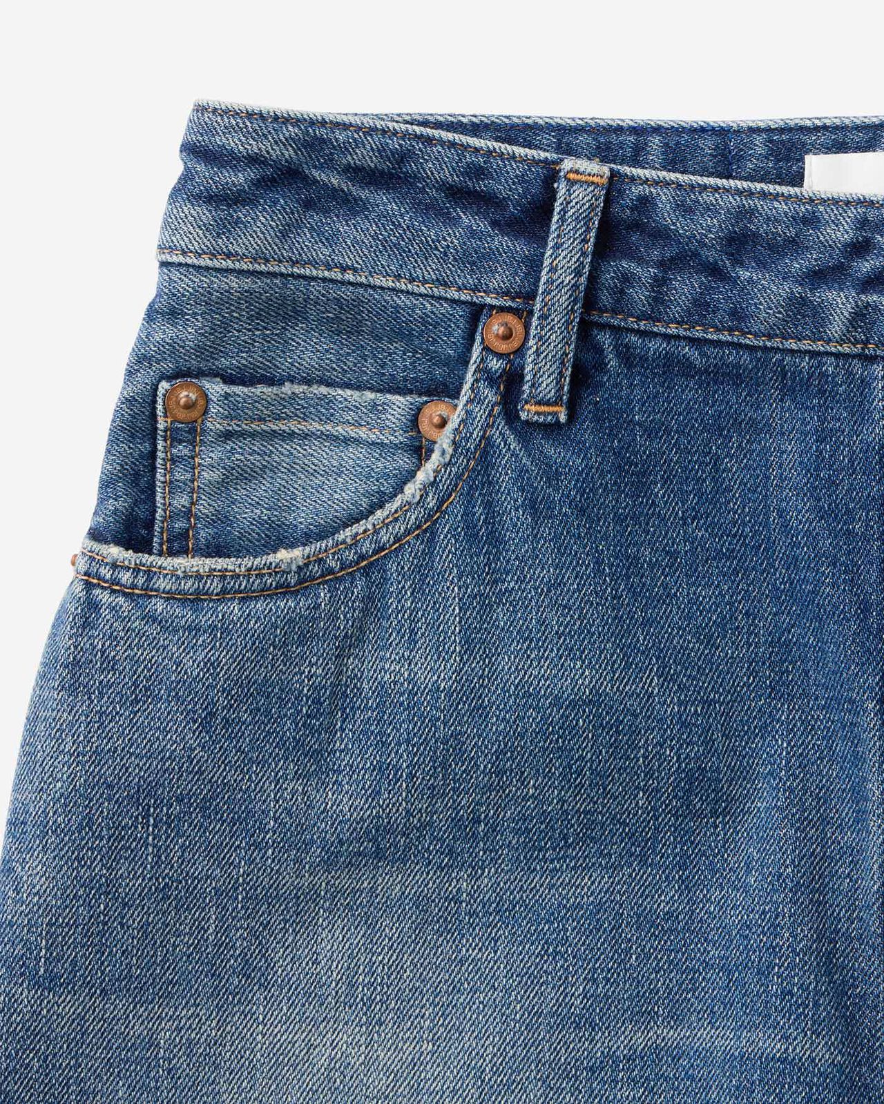 Selvedge Slim Straight Jeans 12oz Medium Indigo,MEDIUM INDIGO, large image number 8
