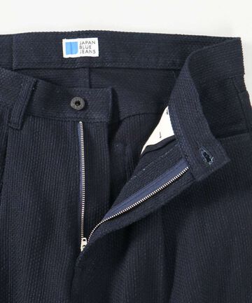 Sashiko Wide Tapered 5P Pants,INDIGO, large image number 5