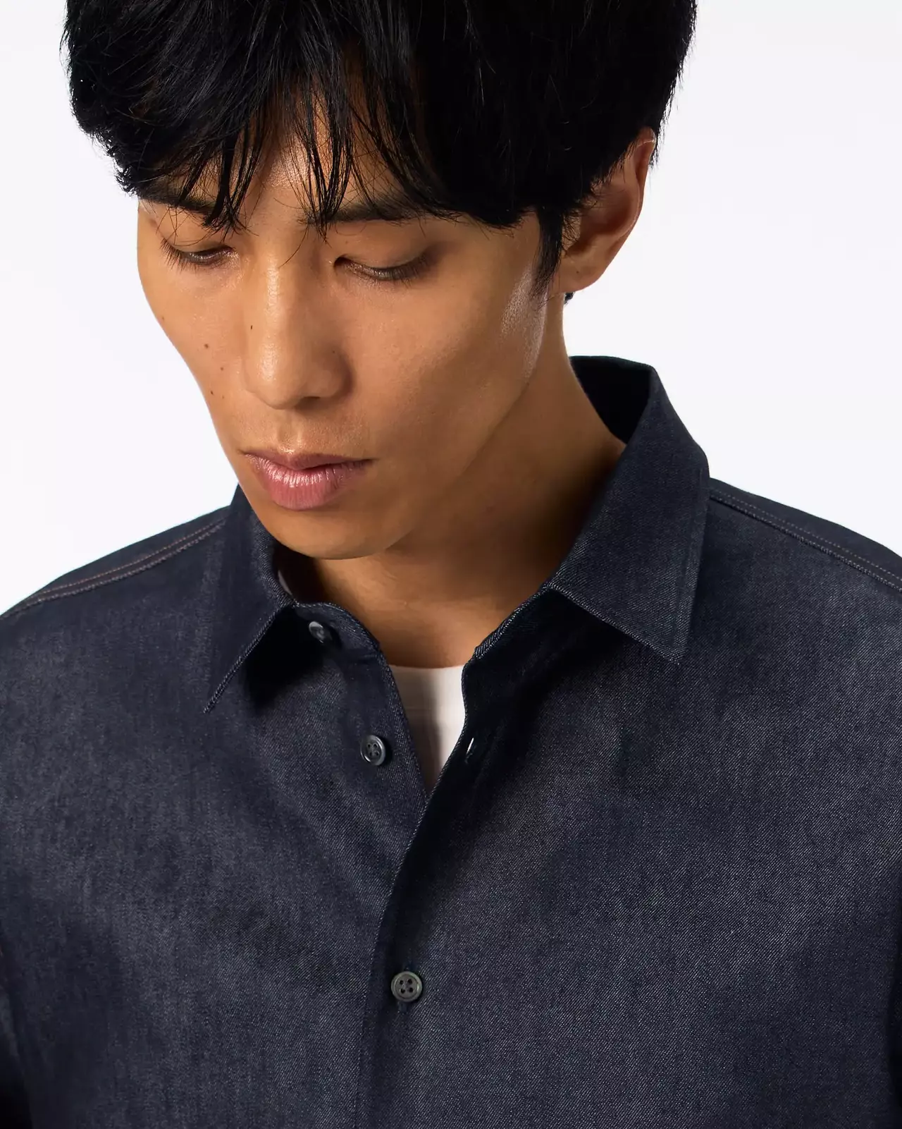 MEN | Light Denim Regular Shirt 7oz Rigid,RIGID, large image number 3