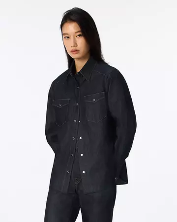 WOMEN | Light Denim Western Shirt 7oz Rigid,RIGID, large image number 1