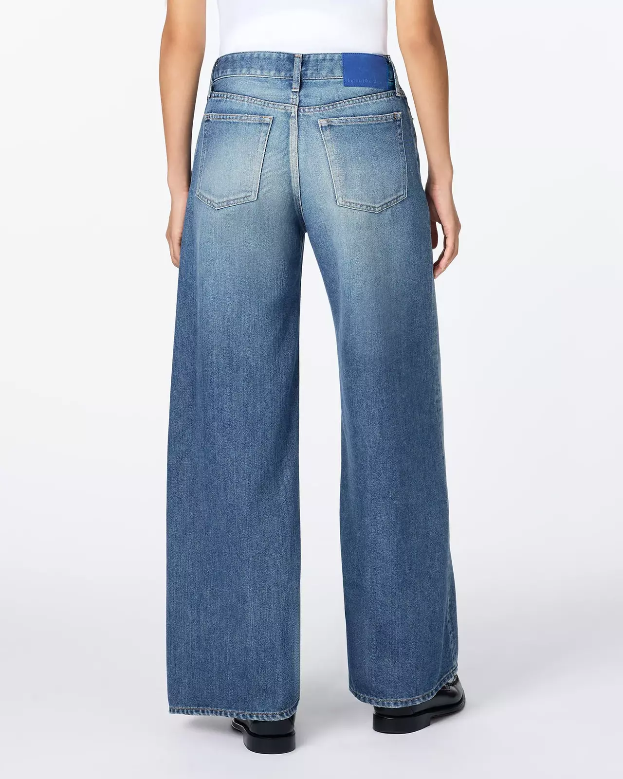 WOMEN | Light Baggy Jeans 9oz Medium Indigo,MEDIUM INDIGO, large image number 2