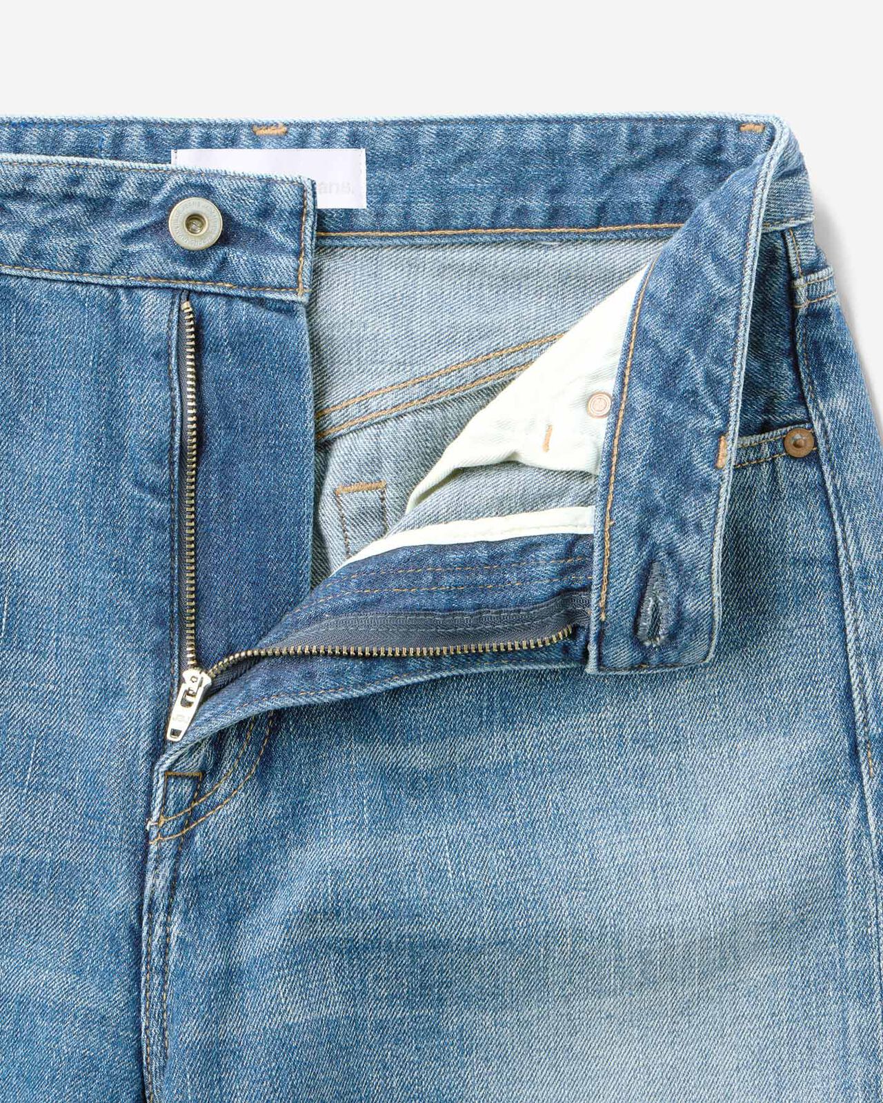 Selvedge Wide Straight Jeans 12oz Medium Indigo,MEDIUM INDIGO, large image number 5