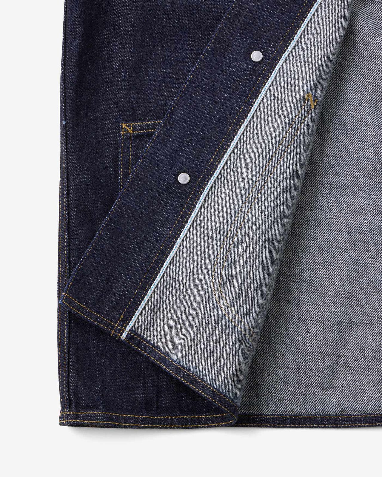 Selvedge Coveralls 12oz,INDIGO, large image number 6