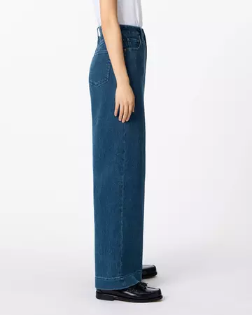 WOMEN | Sashiko Loose Pants Dark Indigo,DARK INDIGO, large image number 1