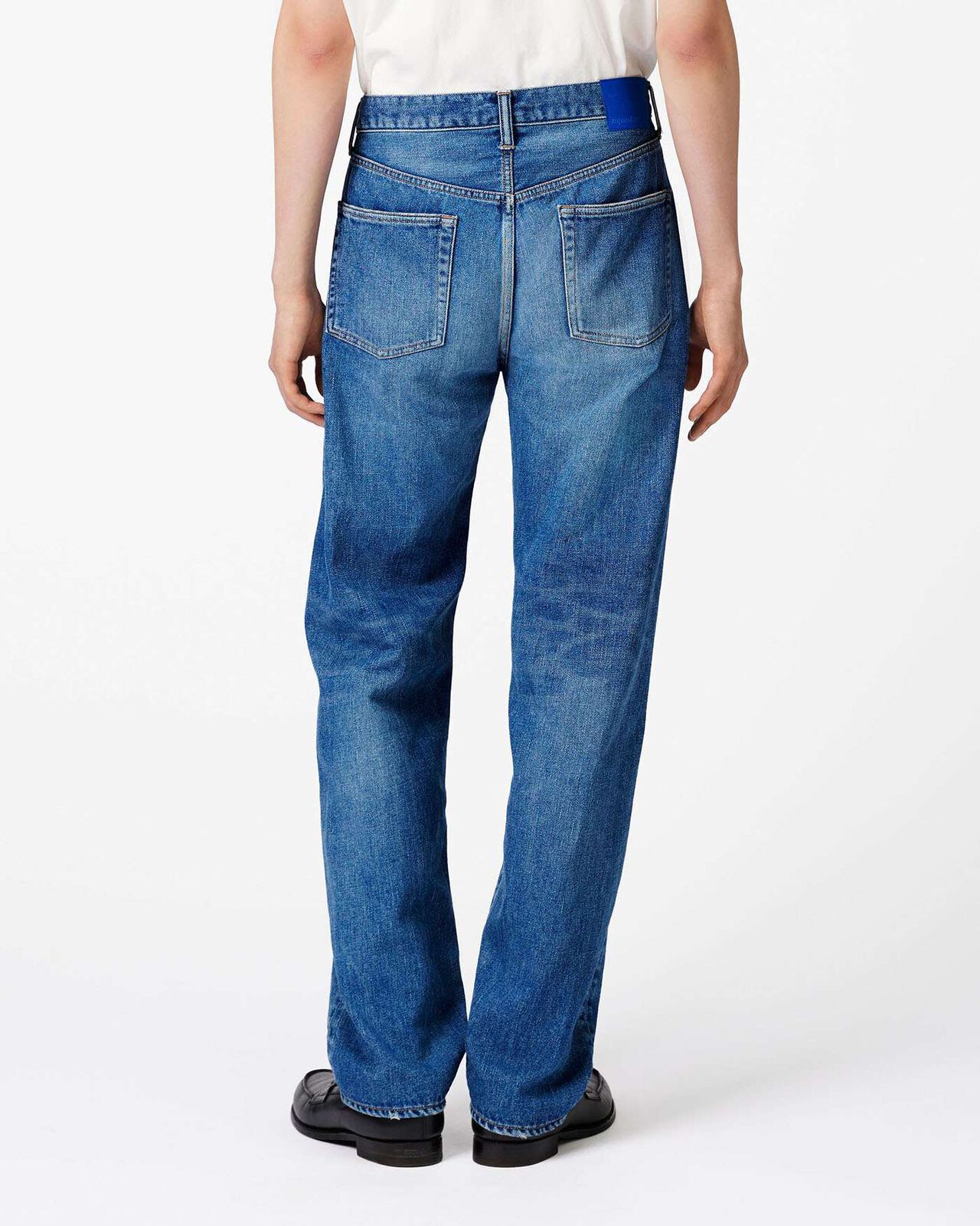 Smooth Wide Jeans 9oz Medium Indigo,MEDIUM INDIGO, large image number 2