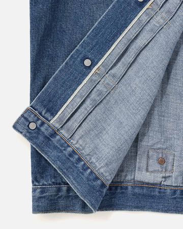 MEN | ReDESIGN Type 1 Denim Jacket 12oz Dark Indigo,DARK INDIGO, large image number 7