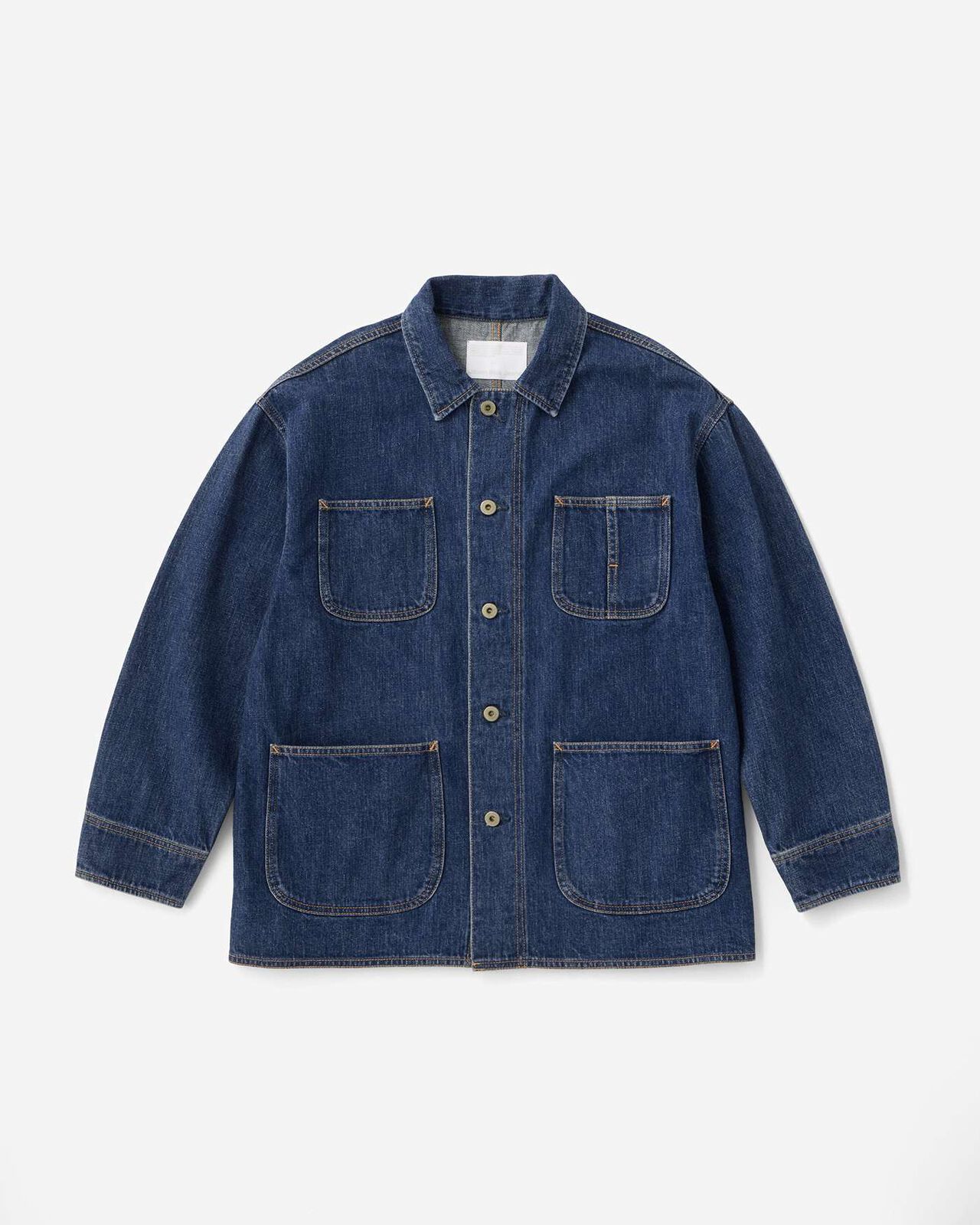 Selvedge Coveralls 12oz Medium Indigo,MEDIUM INDIGO, large image number 4