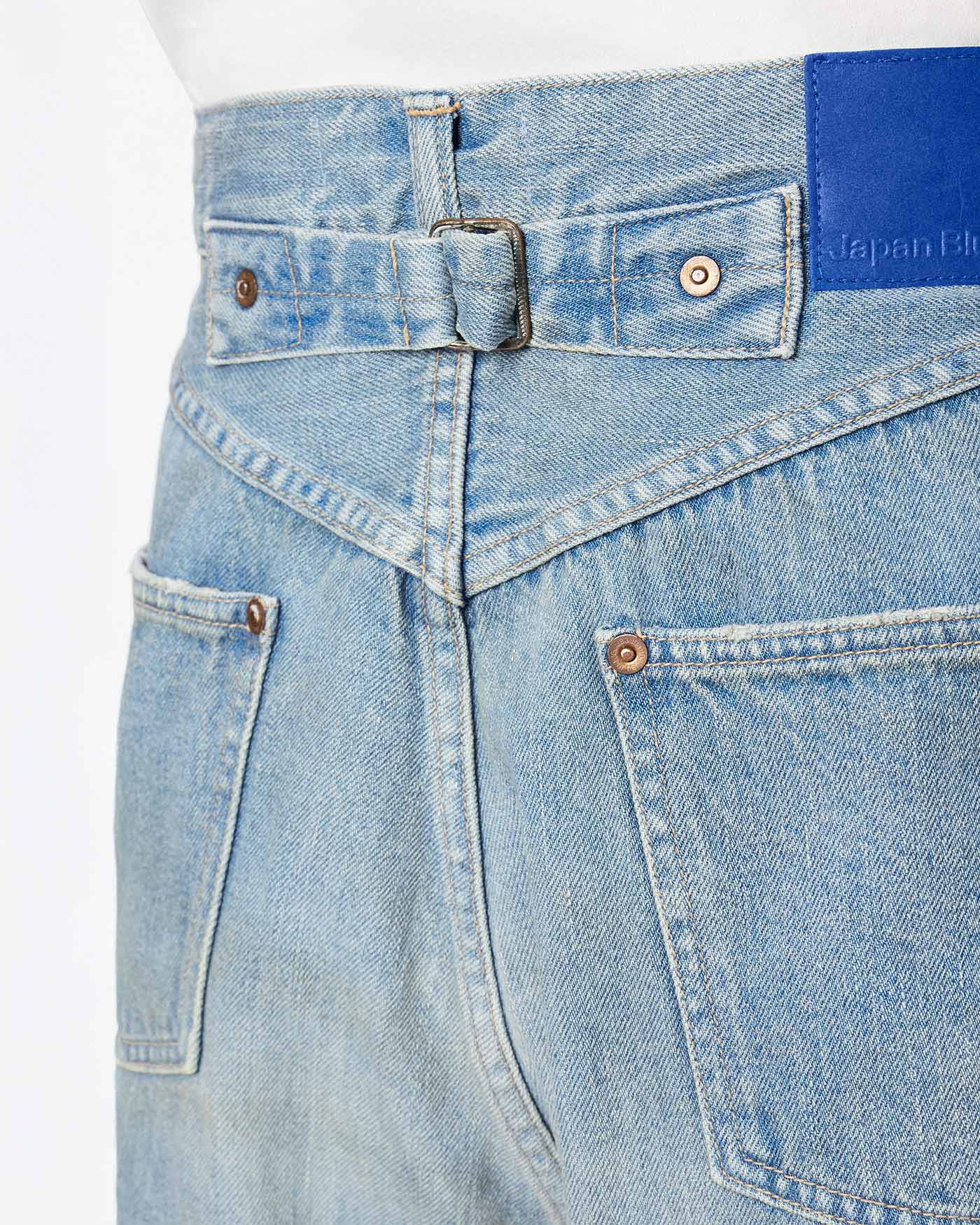 モ*郎様 Japan Blue Jeans Skew Wide Jeans ワイ MEN | ReDESIGN Skew Wide Jeans 12oz Light Indigo