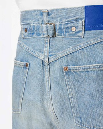 MEN | ReDESIGN Skew Wide Jeans 12oz Light Indigo,LIGHT INDIGO, large image number 4