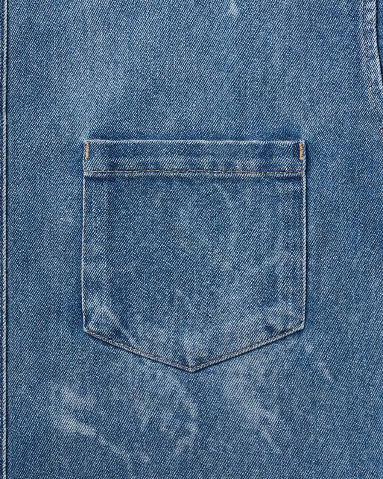 MEN | Light Relax Fit L/S Shirt 9oz Medium Indigo,MEDIUM INDIGO, large image number 5